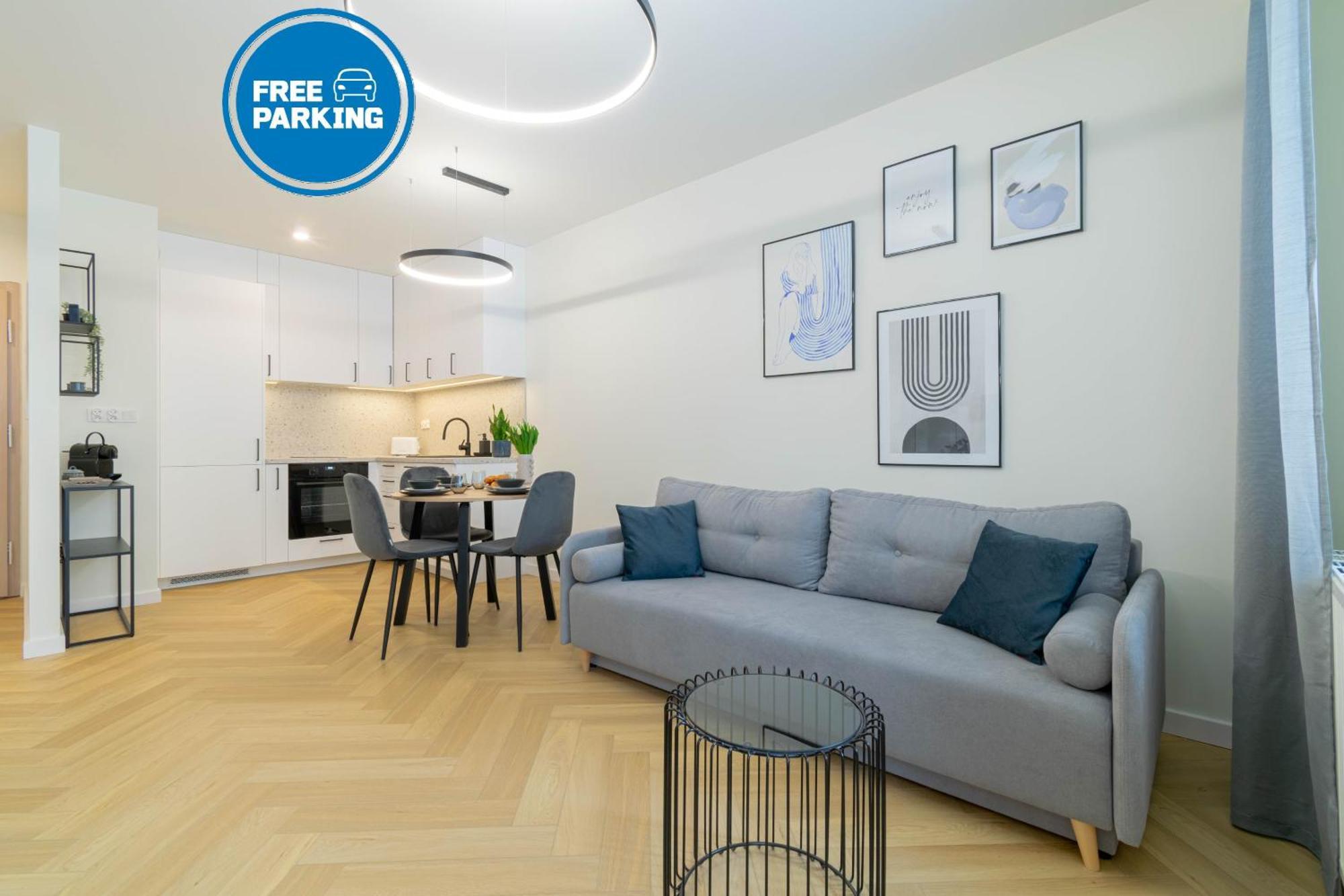 Apartment Blue Ceglana - Free Parking - Self Check-in *
